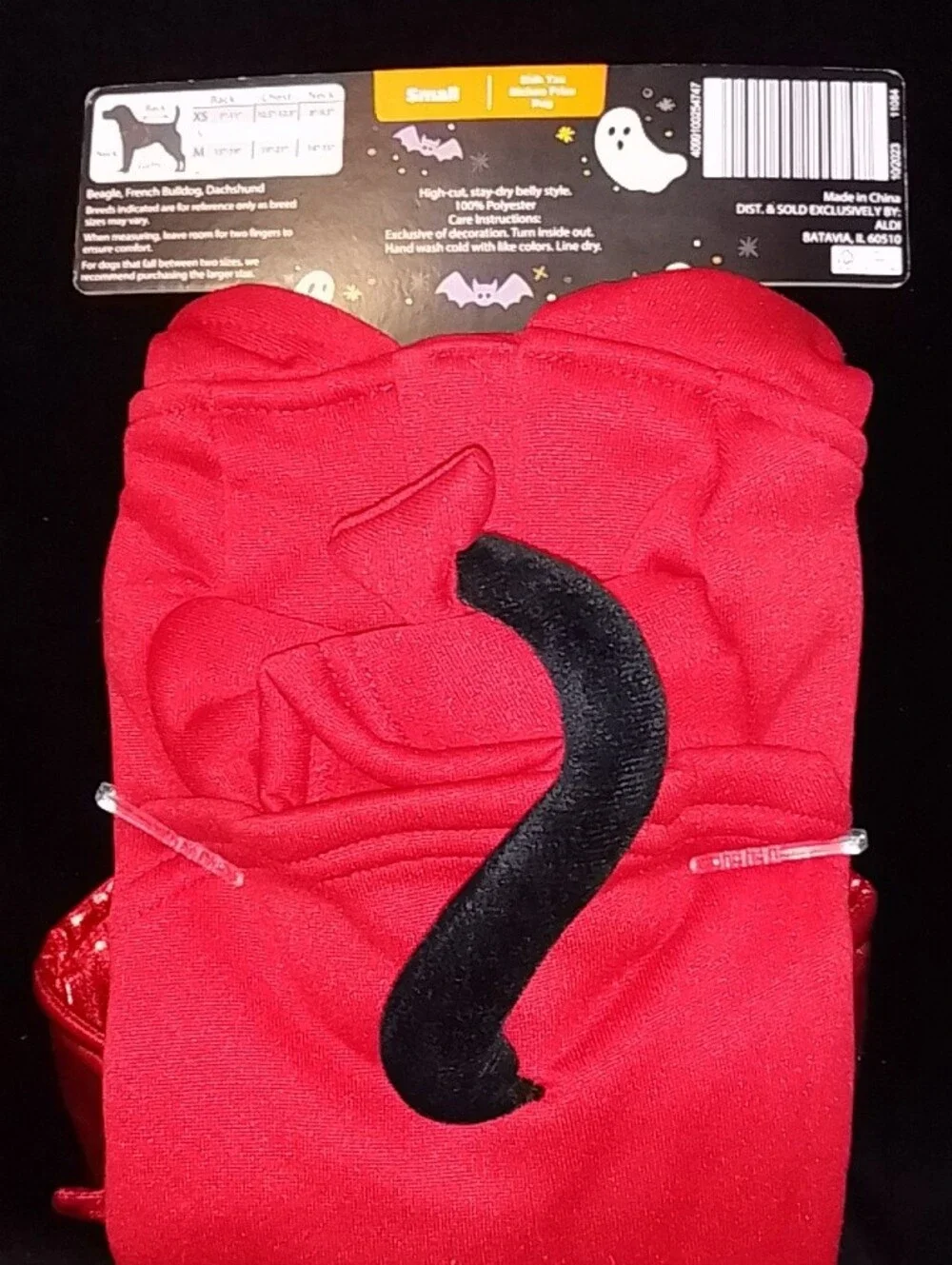 Pet Halloween Hoodie Costume - Red Devil Wings
